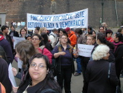 Demonstrace proti Jiřímu Čunkovi
