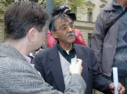 Čeněk Růžička hovoří s novináři (Foto: Jana Šustová)