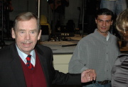 Václav Havel et Pavel Kudrik (Photo : Jana Šustová)