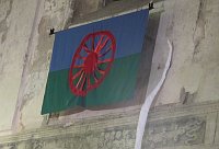 Romská vlajka, foto: Kristýna Maková