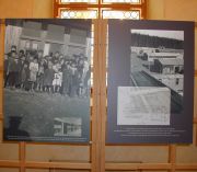 Exhibit of photographs in the foyer of the Czech Senate