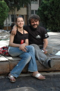 Emilia Paunescu a ředitel festivalu Adrian Voichitescu