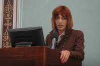 Andrea Bučková na semináři o anticiganismu (Foto: Jana Šustová)