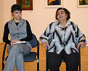 Ředitelka Muzea romské kultury Jana Horváthová (vlevo) a Emilie Machálková, foto: Jana Šustová