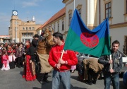 Průvod k Mezinárodnímu dni Romů v Brně (Foto: Jana Šustová)