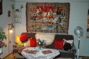 Romský obývací pokoj na výstavě Moderně z tradice (Foto: Jana Šustová)