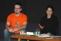Daniel Soukup a Alena Scheinostová na Večeru pod letlampou v pražské  MeetFactory (Foto: Jana Šustová)