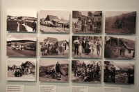 Policejní fotografie Romů a jejich obydlí v Rakousku. Z výstavy Romane thana (Foto: Jana Šustová)