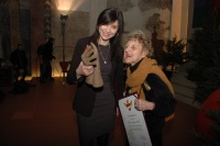 Čerstvé laureátky Ceny Roma Spirit - redaktorka Iveta Demeterová a romistka Eva Davidová (Foto: Jana Šustová)