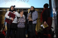 Ženy ze skupiny Manushe s cenou Roma Spirit (Foto: Jana Šustová)
