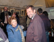 Eva Davidová a Arne Mann na vernisáži výstavy v Galerii U zlatého kohouta