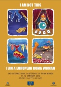 Poněkud nešťastný materiál z konference bojuje proti stereotypům o  romských ženách, ale vedle žebrání, magie a kradení uvádí také romské tradiční oděvy