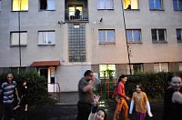 Romové z městské ubytovny ve Varnsdorfu (Foto: Filip Jandourek)