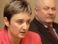 Jana Hybaskova and senator Josef Zieleniec, photo: CTK