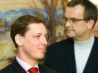 Le Premier ministre Stanislav Gross et Miroslav Kalousek, photo: CTK