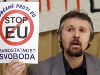 František Červenka, koordinátor sdružení Občané proti EU, Foto: ČTK