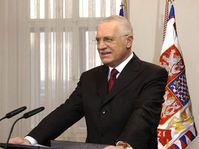 President Klaus's New Year address, photo: CTK
