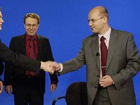 Vlastimil Tlustý (vlevo) a Bohuslav Sobotka (vpravo), foto: ČTK
