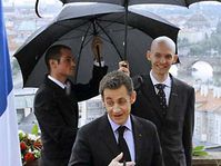 Nicolás Sarkozy en Praga (Foto: CTK)
