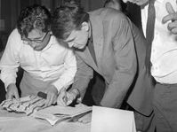 Le IVème Congrès des écrivains - Ludvik Vaculik, Milan Kundera et Ivan Klima, juin 1967, photo: CTK