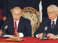 Präsident Vladimir Putin und Präsident Vaclav Klaus (Foto: CTK)