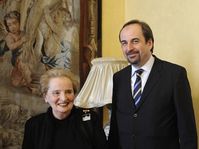 Madeleine Albright und Jan Kohout (Foto: ČTK)