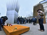 Jan Palach memorial at Alšovo nábřeží, photo: CTK
