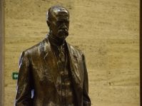 Socha TGM na výstavě Fenomén Masaryk, foto: Ondřej Tomšů