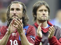 Petr Jiráček y Tomáš Rosický, foto: ČTK