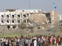 United Nations headquarters in Baghdad after the attack, photo: CTK