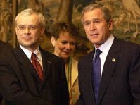 Vladimir Spidla und George Bush, Foto: CTK