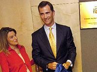 Prince Felipe avec son épouse Letizia, photo: CTK