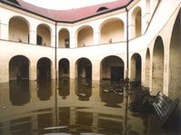 Chateau in Roztoky during floods