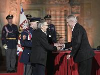 Karel Lánský, Miloš Zeman, photo: ČTK/Ondřej Deml