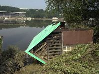 Velká Chuchle při loňských záplavách, foto: ČTK