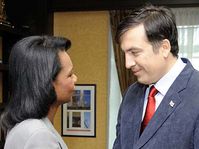 Condoleezza Rice and Michail Saakasvili, photo: CTK