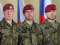 Martin Marcin, Kamil Beneš, Patrik Štěpánek, photo: archive of Czech Army