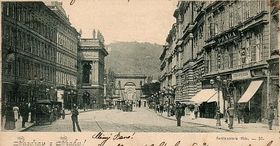 Ferdinand Street (today's Národní Avenue) in 1900
