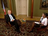 The interview with Miloš Zeman, photo: ČT24