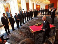 Jmenování nové vlády, foto: ČTK