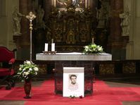 Foto von Jan Palach in der Salvatorkirche (Foto: Martina Schneibergová)