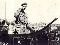 Josef Hercz au défilé militaire à Prague en 1945