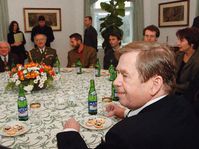 Rencontre de Vaclav Havel avec des représentants des mouvements estudiantins