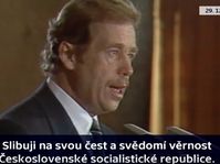 Václav Havel wurde am 29. Dezember 1989 Präsident der Tschechoslowakei (Foto: ČT24)