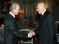 King Carl XVI Gustav and Vaclav Klaus, photo: CTK