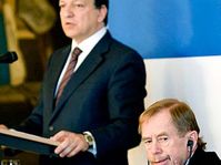 José Manuel Barroso con Václav Havel (Foto: CTK)
