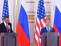 Barack Obama et Dimitri Medvedev, photo: Štěpánka Budková