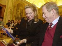 L'ex-président Vaclav Havel avec sa femme Dagmar, photo: CTK