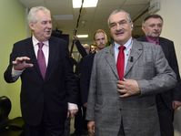 Miloš Zeman y Karel Schwarzenberg, foto: ČTK