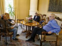 Tschechischer Rundfunk bei Miloš Zeman zu Gast (Foto: Khalil Baalbaki, Archiv des Tschechischen Rundfunks)